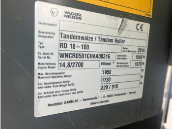 Rodillo WACKER NEUSON RD 18: foto 5
