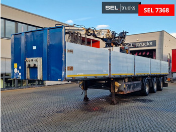 Semirremolque plataforma/ Caja abierta Schröder S11/24-P2-13,55 / Kran / Lenkachse: foto 2