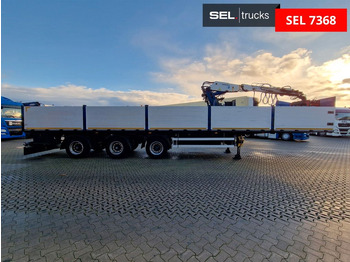 Semirremolque plataforma/ Caja abierta Schröder S11/24-P2-13,55 / Kran / Lenkachse: foto 4