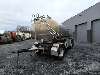Remolque cisterna para transporte de leche Magyar 3 AXLES - INSULATED STAINLESS STEEL TANK 17000L 1 COMP: foto 1