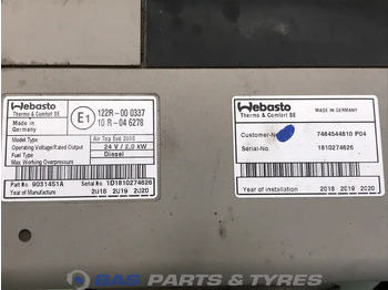 Calefacción/ Ventilación para Camión Webasto AirTop Evo 2000 Standkachel 7484544810: foto 5 Calefacción/ Ventilación para Camión Webasto AirTop Evo 2000 Standkachel 7484544810: foto 5