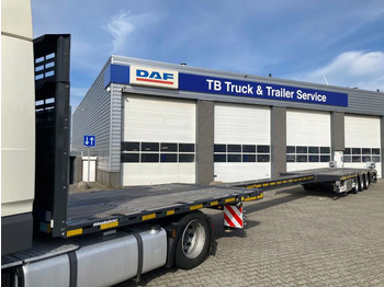 Semirremolque caja cerrada nuevo Kässbohrer SPA M3 / 1N - 18 / 27 Heavy Duty uitschuifbare vlakke mega trailer met liftas, rongen en oprijplaten: foto 4