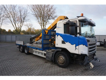 Camión grúa Scania G490 / ENGINE RUNNING / RETARDER / EFFER 255-5S CRANE REMOTE / PLATFORM / FULL-AIR / AUTOMATIC / EURO-6 / 2014: foto 4