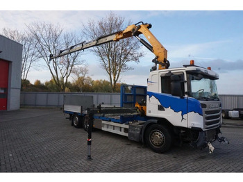 Camión grúa Scania G490 / ENGINE RUNNING / RETARDER / EFFER 255-5S CRANE REMOTE / PLATFORM / FULL-AIR / AUTOMATIC / EURO-6 / 2014: foto 3