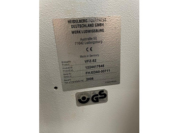 Máquina de impresión Heidelberg steel VFZ-52 H four-part folding unit: foto 3