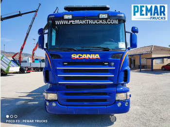 Camión volquete, Camión grúa SCANIA R 420 6X2 GRUA PALFINGER PK 23002 BASCULANTE: foto 3