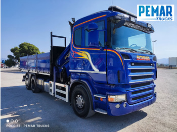 Camión volquete, Camión grúa SCANIA R 420 6X2 GRUA PALFINGER PK 23002 BASCULANTE: foto 4