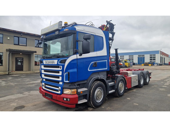Camión multibasculante, Camión grúa Scania R500 8X4 Epsilon E250Z95: foto 3