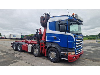 Camión multibasculante, Camión grúa Scania R500 8X4 Epsilon E250Z95: foto 4