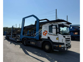 Camión portavehículos SCANIA P 450