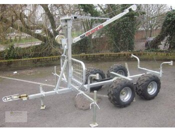 Remolque forestal nuevo Vemac ATV Quad 2ton Rückewagen Holzrückewagen Forst Kran Traktor: foto 3