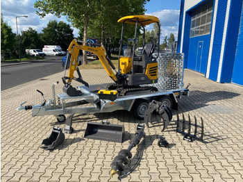 Miniexcavadora Minibagger BK1250JSR + Tieflader + Zubehör *INKL.19% MWST*BERGER KRAUS*VERSTELLFAHRWERK* KUBOTA*SOFORT!*: foto 2