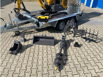 Miniexcavadora Minibagger BK1250JSR + Tieflader + Zubehör *INKL.19% MWST*BERGER KRAUS*VERSTELLFAHRWERK* KUBOTA*SOFORT!*: foto 3