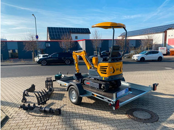 Miniexcavadora, Remolque Minibagger BK950JS + Anhänger + Zubehör *INKL.19% MWST*BERGER KRAUS*JOYSTICK*SOFORT!*: foto 3