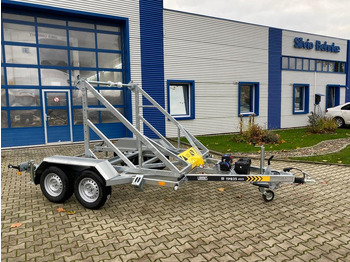 Remolque portabobinas Vermietung / Kabelanhänger 3500KG E-Winde / Nutzlast 2825KG / Kabeltrommel-Anhänger / Glasfaser/ 1 Woche: foto 3