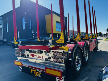 Remolque maderero nuevo HYDROFAST Przyczepa 3 osiowa / 3 axles timber transport trailer / Remorque à 3 essieux pour le transport de bois / 3-Achs-Rungenanhänger / 3-tengelyes-rönkszállító-pótkocsi / Remorcă pentru transportul lemnului: foto 3