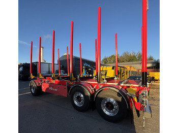 Remolque maderero nuevo HYDROFAST Przyczepa 3 osiowa / 3 axles timber transport trailer / Remorque à 3 essieux pour le transport de bois / 3-Achs-Rungenanhänger / 3-tengelyes-rönkszállító-pótkocsi / Remorcă pentru transportul lemnului: foto 2