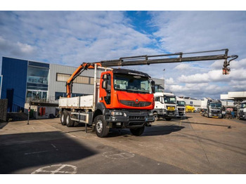 Camión caja abierta, Camión grúa Renault KERAX 380 DXI-6X4+PK 18 T/M-4xHYDR.: foto 2