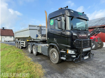 Cabeza tractora 2021 Scania R650 V8 6x4 Trekkvogn m/maur tippsemi: foto 3