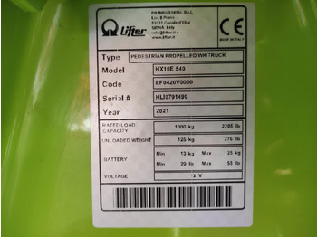 Transpaleta Pramac HX10E 540: foto 5