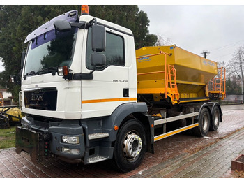 Vehículo municipal, Camión MAN TGM 26.290 6X4 SCHMIDT STARTOS II PIASKARKA PŁUG: foto 2
