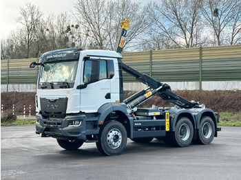Camión multibasculante, Camión grúa MAN TGS 33.440 6x4 Euro6e Abrollkipper Hyva: foto 2