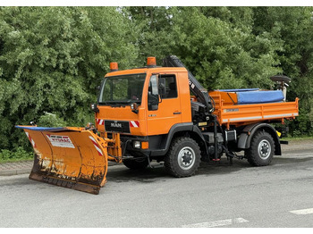 Camión volquete MAN * MAN LE 10.220 *Kiper Wywrotka * 4x4 * Pług Piaskarka * Zimowe Utrzymanie * Sprowadzony * HDS MKG *: foto 2