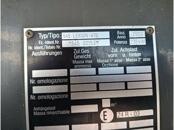 Cosechadora de granos Claas Lexion 470: foto 3