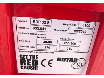 Cizalla de demolición para Maquinaria de construcción Rotar RDP32S-Iisalmi: foto 3