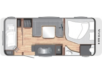 Caravana Wohnwagen LMC Vivo 522 K: foto 2