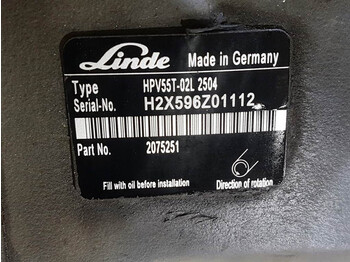 Leasing de Linde HPV55-02L - Vögele - 2075251 -Drive pump/Fahrpumpe Linde HPV55-02L - Vögele - 2075251 -Drive pump/Fahrpumpe: foto 2