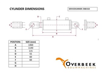 Hidráulica Werklust WG 18 - Tilt cylinder/Kippzylinder/Nijgcilinder: foto 4
