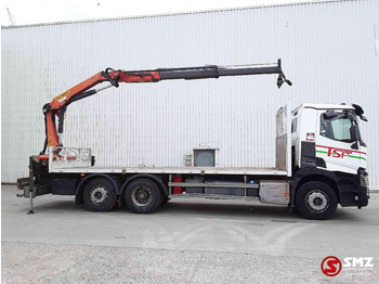 Camión caja abierta, Camión grúa Renault C 430 palfinger pk 1001 remote: foto 4