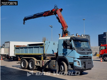 Camión volquete, Camión grúa Volvo FMX 420 6X4 Fassi F155A.2.22 Crane 9m3 Big-Axle Automatic Euro 5: foto 2