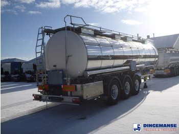 Semirremolque cisterna Feldbinder Chemical tank inox L4BH 30 m3 / 1 comp + pump: foto 4