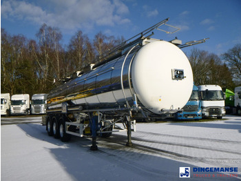 Semirremolque cisterna Feldbinder Chemical tank inox L4BH 30 m3 / 1 comp + pump: foto 2