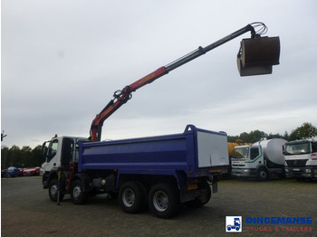 Camión grúa Iveco AD340T36 8x4 RHD tipper + Palfinger E120 plus + grapple: foto 3