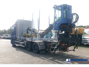 Camión grúa Mercedes-Benz Actros 2663 6x4 Euro 6 loglift F96 crane timber truck: foto 3
