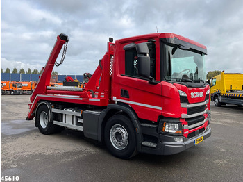 Camión portacontenedor de cadenas Scania P 250 Euro 6 Hyvalift 14 Ton portaalarmsysteem Just 106.234 Km!: foto 2