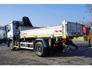 Camión grúa, Camión grúa MERCEDES-BENZ Arocs 1833 / 87,000 km!!! / Hds HIAB X-DUO 128 B-2 / three-sided tipper: foto 5