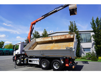 Camión volquete, Camión grúa MERCEDES-BENZ Arocs 2636 / 6x4 / HDS Fassi / 3-Way Tipper / Bortmatic: foto 3