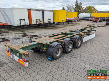 Semirremolque portacontenedore/ Intercambiable Krone SD 27 3-Assen BPW RearSlider - DrumBrakes - 5280kg - 07/2024APK (O1779): foto 2