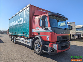 Camión lona Volvo FE 280 6x2 Slaapcab Euro6 - BDF / SchuifzeilenBak 7.5M + Laadklep 1500KG - Rongpotten/Rongen: foto 2
