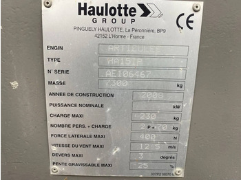 Plataforma articulada HAULOTTE HA 15 IP: foto 4