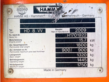 Apisonadora de asfalto Hamm HD8 VV (3821): foto 3