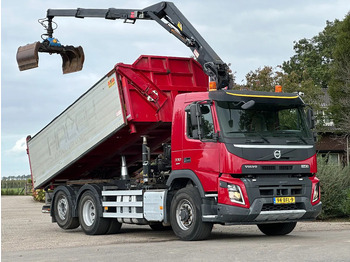Camión volquete, Camión grúa Volvo FMX 330 EURO6!!6X4!!VOORAS AANGEDREVEN!!Z-Kraan/KIPPER!!: foto 4