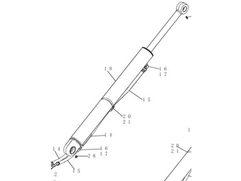 Cilindro hidráulico CASE