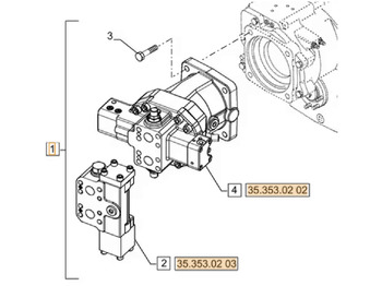 Motor hidráulico CASE