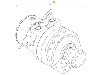 Motor hidráulico CASE
