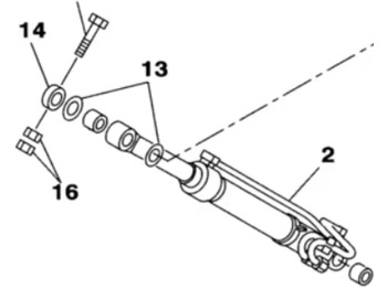 Cilindro hidráulico CASE